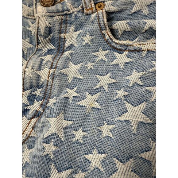 ERL Star Print Flare Jeans - Made in Italy - Size S -Venice Beach California L31 - Picture 10 of 12